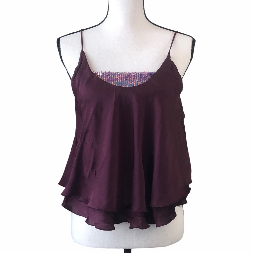 Free People Intimately Turn it On Cami plum S, M & L available NWT
